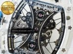 Richard Mille RM53-02 Transparent Tourbillon RMF Best Edition Skeleton Dial on Blue Rubber Strap - Görsel 17