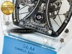 Richard Mille RM53-02 Transparent Tourbillon RMF Best Edition Skeleton Dial on Blue Rubber Strap - Görsel 19