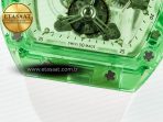 Richard Mille RM56-01 Green Transparent Tourbillon RMF Best Edition Skeleton Dial on White Rubber Strap - Görsel 13