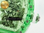 Richard Mille RM56-01 Green Transparent Tourbillon RMF Best Edition Skeleton Dial on White Rubber Strap - Görsel 14