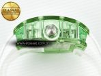 Richard Mille RM56-01 Green Transparent Tourbillon RMF Best Edition Skeleton Dial on White Rubber Strap - Görsel 16