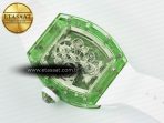 Richard Mille RM56-01 Green Transparent Tourbillon RMF Best Edition Skeleton Dial on White Rubber Strap - Görsel 18