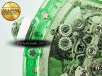 Richard Mille RM56-01 Green Transparent Tourbillon RMF Best Edition Skeleton Dial on White Rubber Strap - Görsel 19