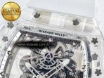 Richard Mille RM56-01 Transparent Tourbillon RMF Best Edition Skeleton Dial on White Rubber Strap - Görsel 10