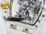 Richard Mille RM56-01 Transparent Tourbillon RMF Best Edition Skeleton Dial on White Rubber Strap - Görsel 11