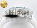 Richard Mille RM56-01 Transparent Tourbillon RMF Best Edition Skeleton Dial on White Rubber Strap - Görsel 15