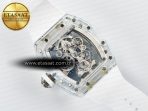 Richard Mille RM56-01 Transparent Tourbillon RMF Best Edition Skeleton Dial on White Rubber Strap - Görsel 17