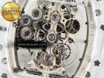 Richard Mille RM56-01 Transparent Tourbillon RMF Best Edition Skeleton Dial on White Rubber Strap - Görsel 18