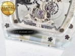 Richard Mille RM56-01 Transparent Tourbillon RMF Best Edition Skeleton Dial on White Rubber Strap - Görsel 20