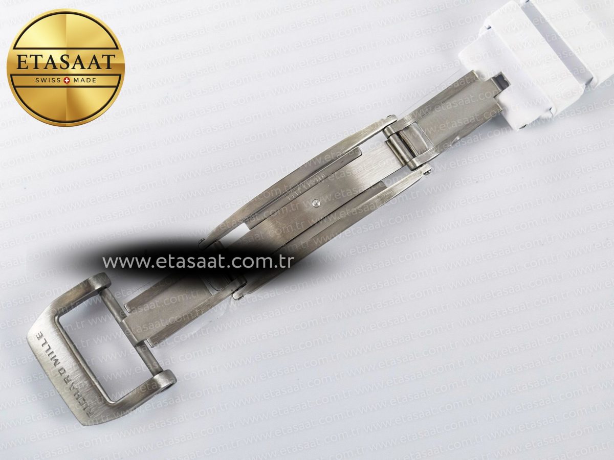 Richard Mille RM56-01 Transparent Tourbillon RMF Best Edition Skeleton Dial on White Rubber Strap - Görsel 26
