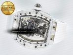 Richard Mille RM56-01 Transparent Tourbillon RMF Best Edition Skeleton Dial on White Rubber Strap - Görsel 9