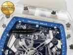Richard Mille RM56-02 Transparent Tourbillon RMF Best Edition Skeleton Blue Dial on Transparent Rubber Strap - Görsel 10
