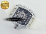 Richard Mille RM56-02 Transparent Tourbillon RMF Best Edition Skeleton Blue Dial on Transparent Rubber Strap - Görsel 16
