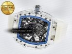 Richard Mille RM56-02 Transparent Tourbillon RMF Best Edition Skeleton Blue Dial on Transparent Rubber Strap - Görsel 9