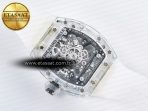 Richard Mille RM56-02 Transparent Tourbillon RMF Best Edition Skeleton White Dial on Transparent Rubber Strap - Görsel 16
