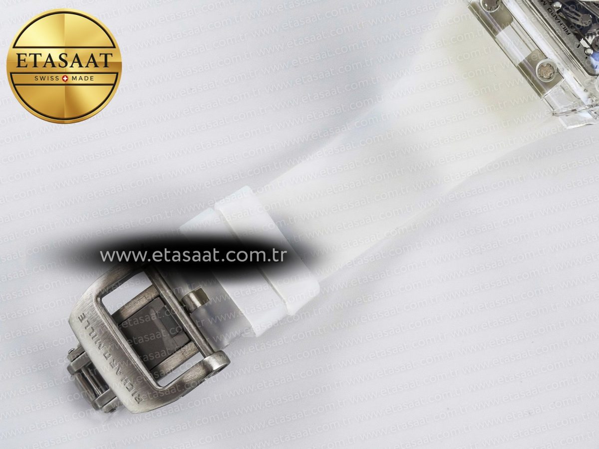 Richard Mille RM56-02 Transparent Tourbillon RMF Best Edition Skeleton White Dial on Transparent Rubber Strap - Görsel 22
