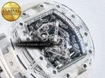 Richard Mille RM56-02 Transparent Tourbillon RMF Best Edition Skeleton White Dial on Transparent Rubber Strap - Görsel 5