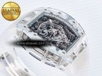 Richard Mille RM56-02 Transparent Tourbillon RMF Best Edition Skeleton White Dial on Transparent Rubber Strap - Görsel 7