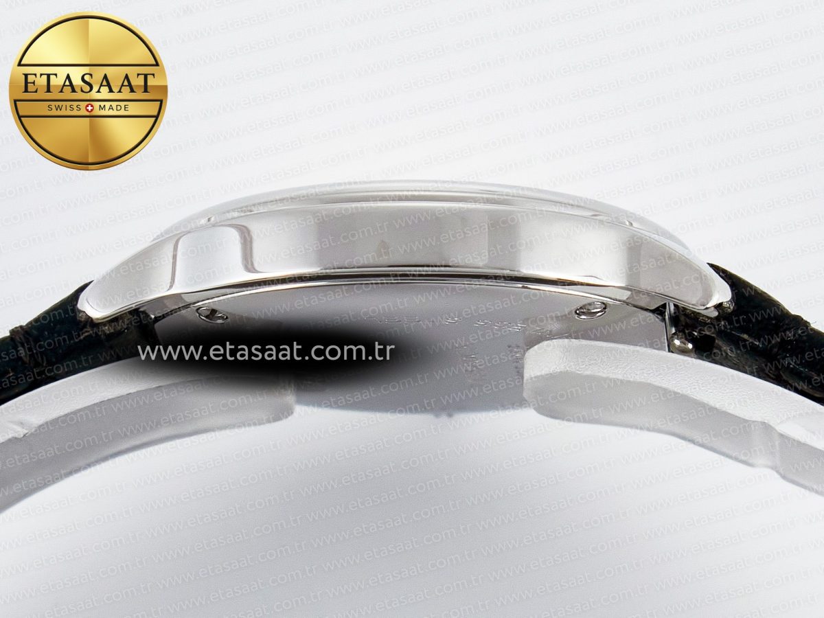 Cartier Ronde De Cartier 29mm DRF 1:1 Best Edition Sandblasted Silver-Plated White Dial on Black Leather Strap Ronda Quartz - Görsel 12