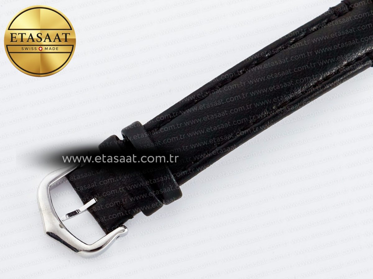 Cartier Ronde De Cartier 29mm DRF 1:1 Best Edition Sandblasted Silver-Plated White Dial on Black Leather Strap Ronda Quartz - Görsel 17