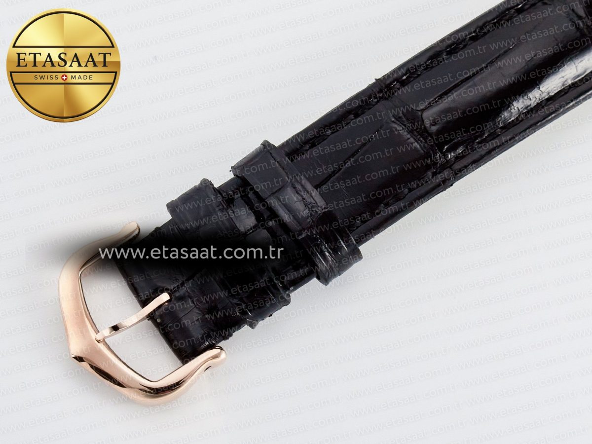 Cartier Ronde De Cartier 29mm RG DRF 1:1 Best Edition Sandblasted Silver-Plated White Dial on Black Leather Strap Ronda Quartz - Görsel 17