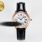 Cartier Ronde De Cartier 29mm RG Drf Kumlama Quartz Eta Saat - Görsel 3 - 1:1 Süper Klon Saat