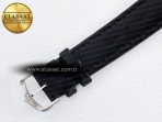 Cartier Ronde De Cartier 36mm DRF 1:1 Best Edition Sandblasted Silver-Plated White Dial on Black Leather Strap Ronda Quartz - Görsel 18