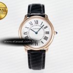 Cartier Ronde De Cartier 36mm RG Drf Kumlama Quartz Eta Saat - Görsel 3 - 1:1 Süper Klon Saat