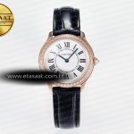 Cartier Ronde Louis Cartier 29mm RG Drf Kumlama Quartz Eta Saat - Görsel 3 - 1:1 Süper Klon Saat