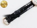 Cartier Ronde Louis Cartier 29mm RG DRF 1:1 Best Edition Sandblasted Beige Dial Diamonds Bezel on Blue Leather Strap Ronda Quartz - Görsel 19