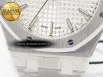 Audemars Piguet Royal Oak 34mm SS ZF 1:1 Best Edition White Textured Dial on SS Bracelet A5800 - Görsel 12