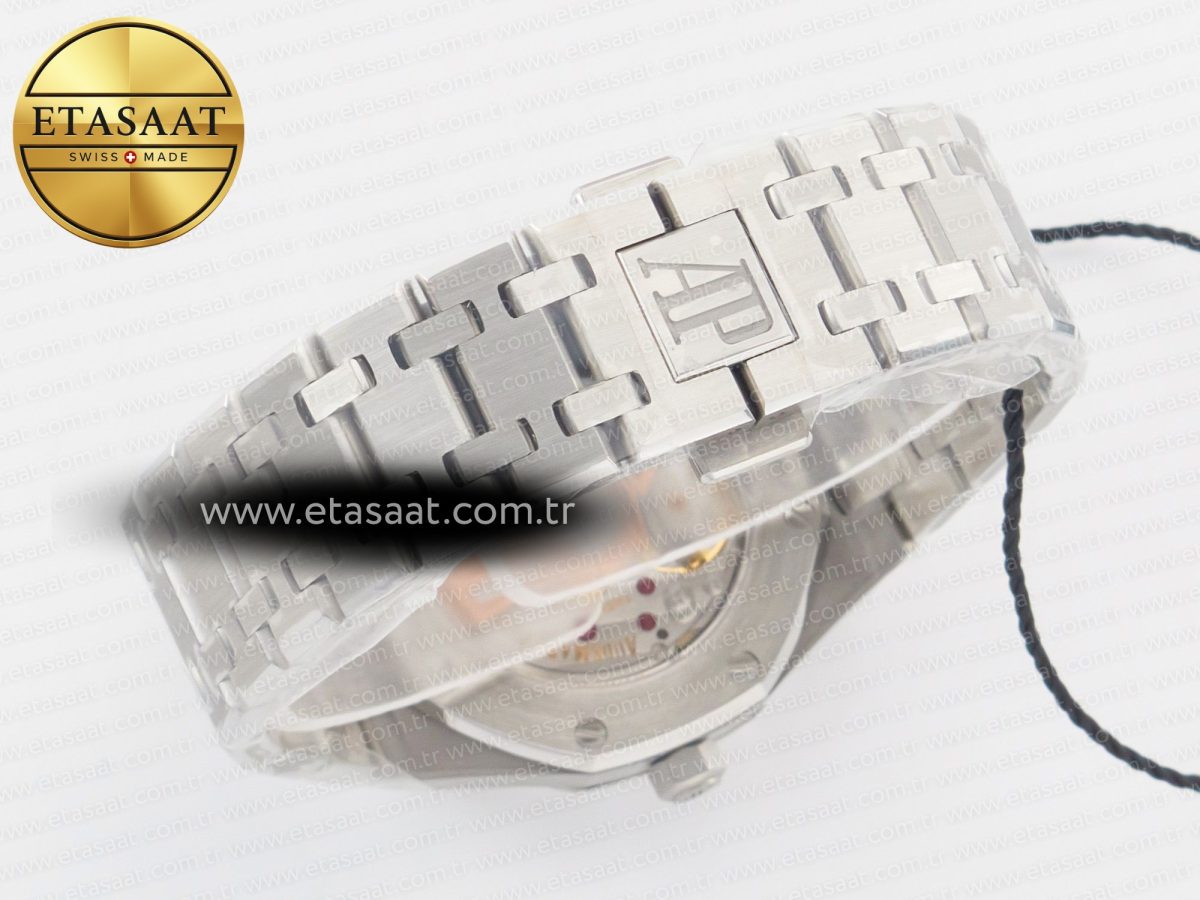 Audemars Piguet Royal Oak 34mm SS ZF 1:1 Best Edition White Textured Dial on SS Bracelet A5800 - Görsel 15