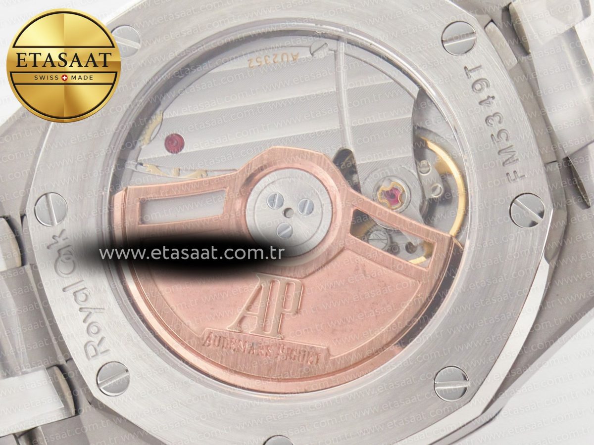 Audemars Piguet Royal Oak 34mm SS ZF 1:1 Best Edition White Textured Dial on SS Bracelet A5800 - Görsel 19