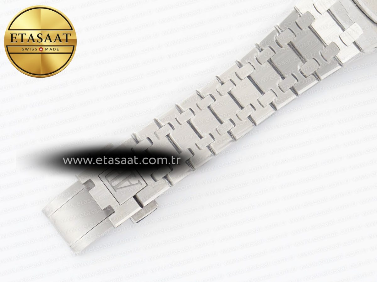 Audemars Piguet Royal Oak 34mm SS ZF 1:1 Best Edition White Textured Dial on SS Bracelet A5800 - Görsel 22