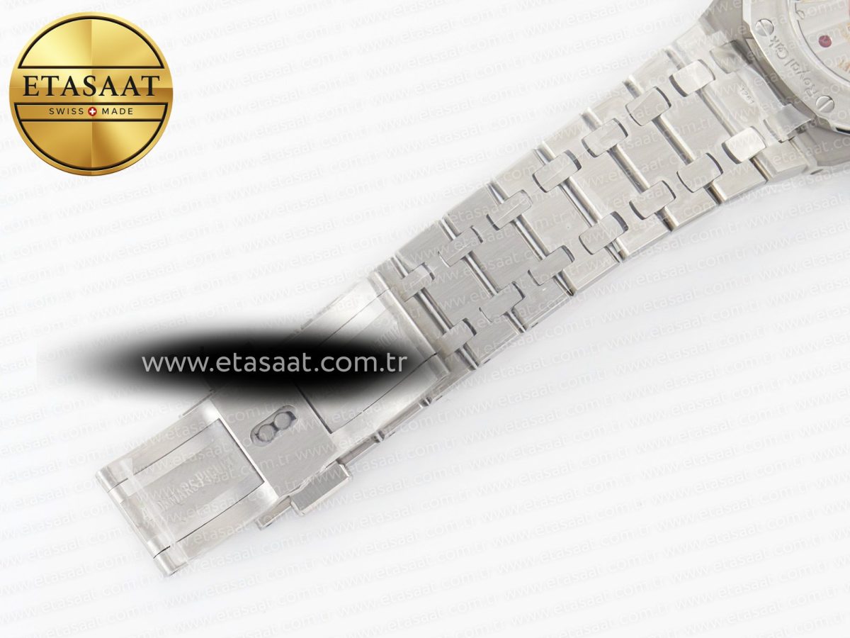 Audemars Piguet Royal Oak 34mm SS ZF 1:1 Best Edition White Textured Dial on SS Bracelet A5800 - Görsel 23