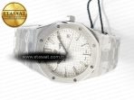 Audemars Piguet Royal Oak 34mm SS ZF 1:1 Best Edition White Textured Dial on SS Bracelet A5800 - Görsel 9