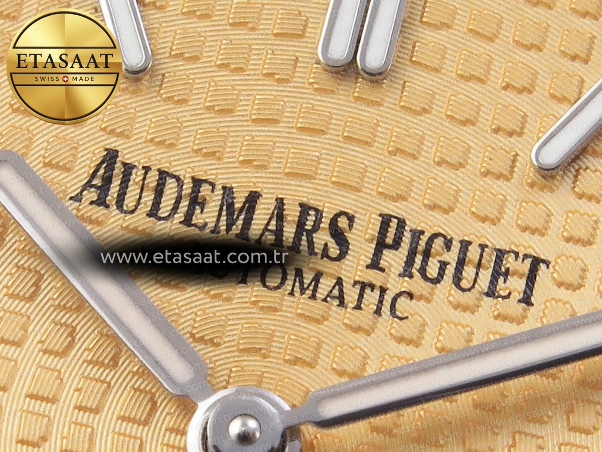 Audemars Piguet 15202  Yellow Textured Dial on SS A2121 - Görsel 10