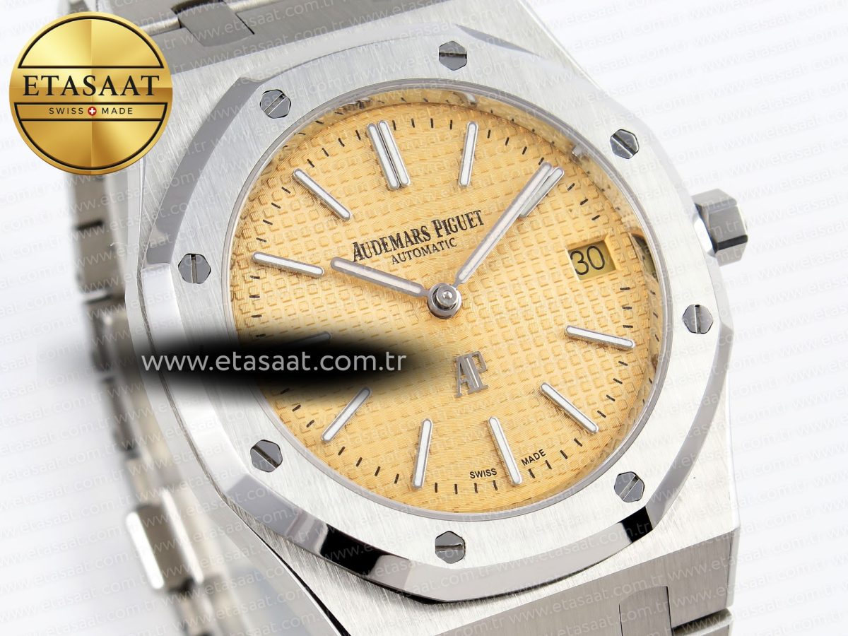 Audemars Piguet 15202  Yellow Textured Dial on SS A2121 - Görsel 5