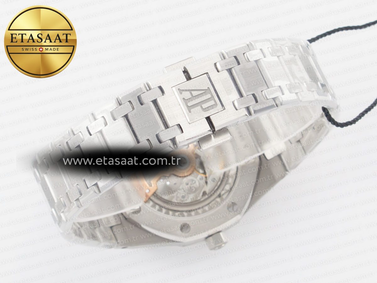 Audemars Piguet Royal Oak 39mm 15202 SS ZF 1:1 Best Edition Blue Textured Dial on SS Bracelet A2121 V2 - Görsel 16