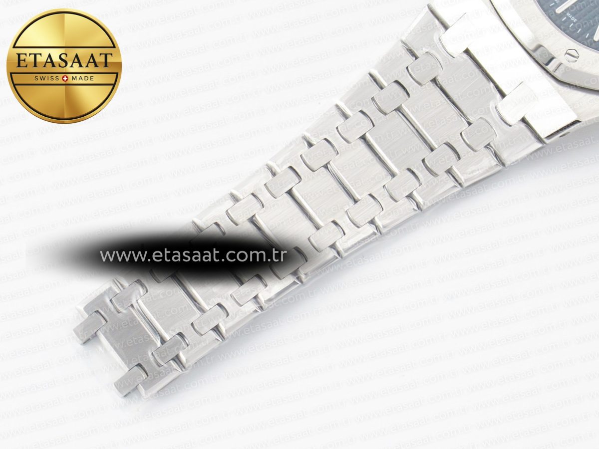 Audemars Piguet Royal Oak 39mm 15202 SS ZF 1:1 Best Edition Blue Textured Dial on SS Bracelet A2121 V2 - Görsel 22