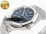 Audemars Piguet Royal Oak 39mm 15202 SS ZF 1:1 Best Edition Blue Textured Dial on SS Bracelet A2121 V2 - Görsel 6