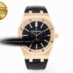 Audemars Piguet Royal 15400 Siyah Deri SA3120 Eta Saat - Görsel 3 - 1:1 Süper Klon Saat