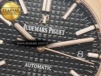 Audemars Piguet Royal Oak 41mm 15400 RG ZF 1:1 Best Edition Black Textured Dial on RG Bracelet V2 SA3120 Super Clone - Görsel 11