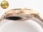 Audemars Piguet Royal Oak 41mm 15400 RG ZF 1:1 Best Edition Black Textured Dial on RG Bracelet V2 SA3120 Super Clone - Görsel 15