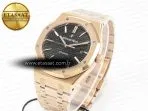 Audemars Piguet Royal Oak 41mm 15400 RG ZF 1:1 Best Edition Black Textured Dial on RG Bracelet V2 SA3120 Super Clone - Görsel 2