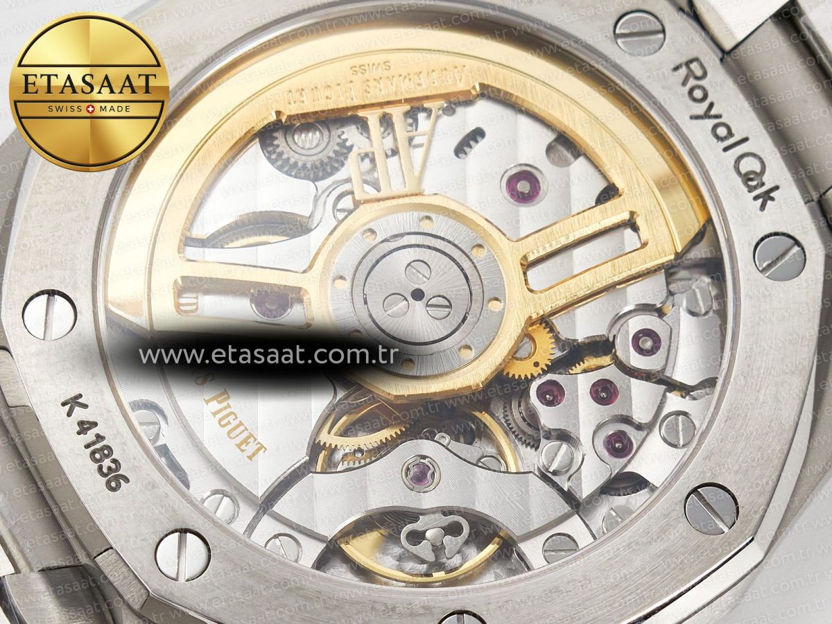Audemars Piguet Royal Oak 39mm 15202 SS ZF 1:1 Best Edition Blue Textured Dial on SS Bracelet A2121 V2 - Görsel 18
