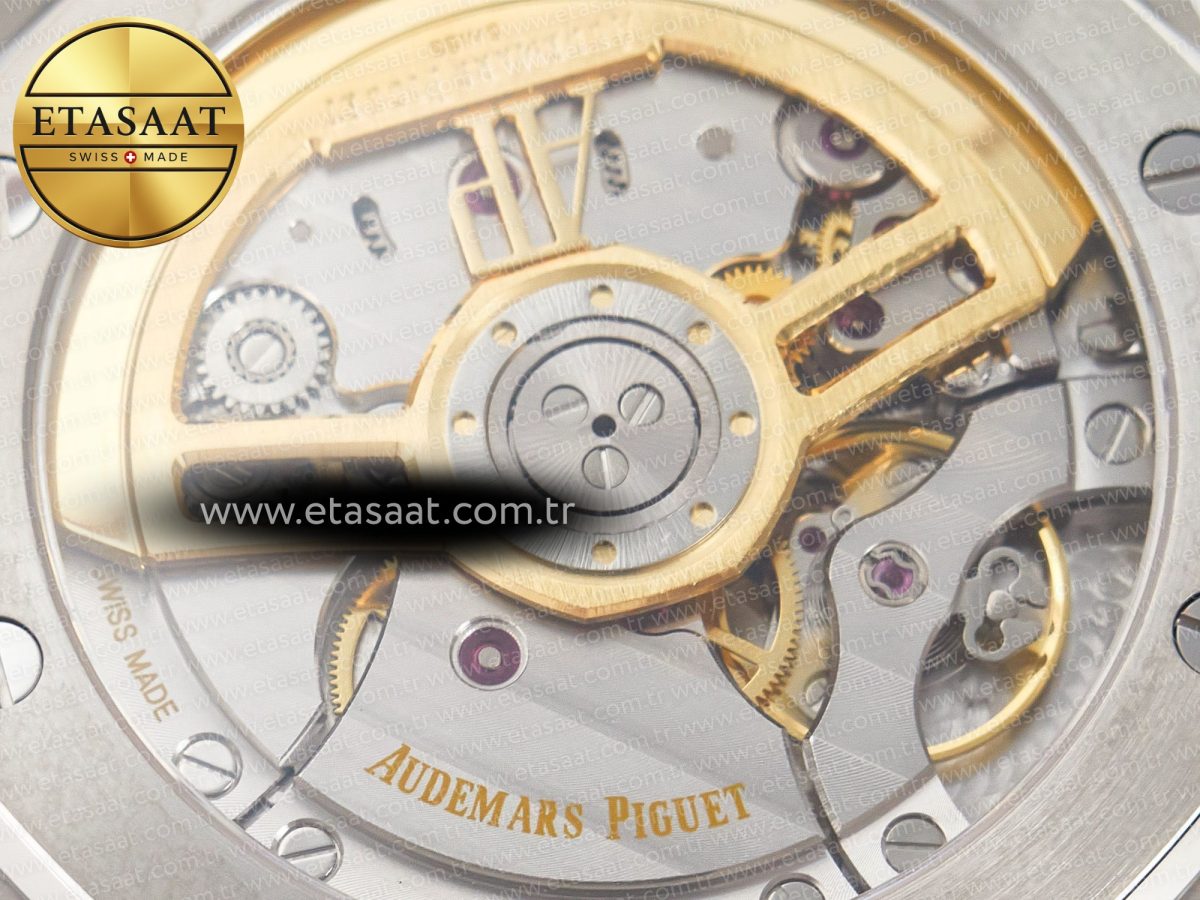 Audemars Piguet Royal Oak 39mm 15202 SS ZF 1:1 Best Edition Blue Textured Dial on SS Bracelet A2121 V2 - Görsel 19
