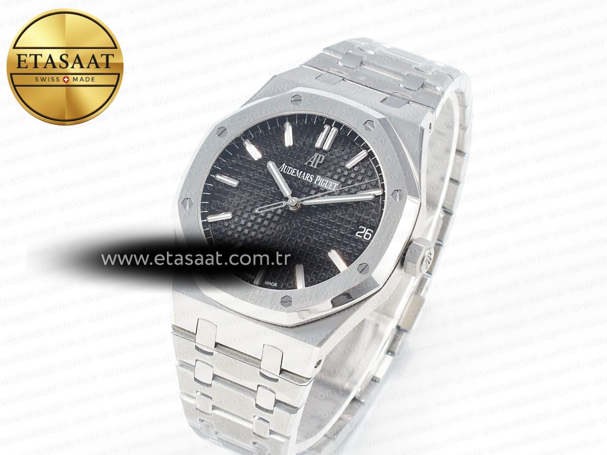 Audemars Piguet Royal Oak 39mm 15202 SS ZF 1:1 Best Edition Blue Textured Dial on SS Bracelet A2121 V2 - Görsel 2