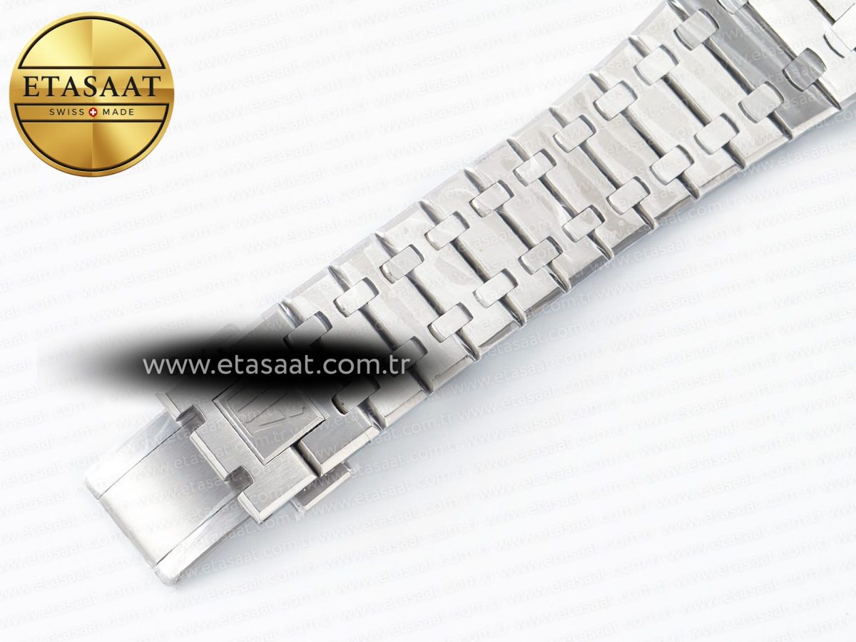 Audemars Piguet Royal Oak 39mm 15202 SS ZF 1:1 Best Edition Blue Textured Dial on SS Bracelet A2121 V2 - Görsel 23
