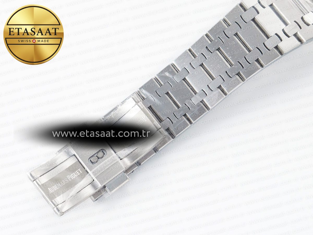 Audemars Piguet Royal Oak 39mm 15202 SS ZF 1:1 Best Edition Blue Textured Dial on SS Bracelet A2121 V2 - Görsel 24